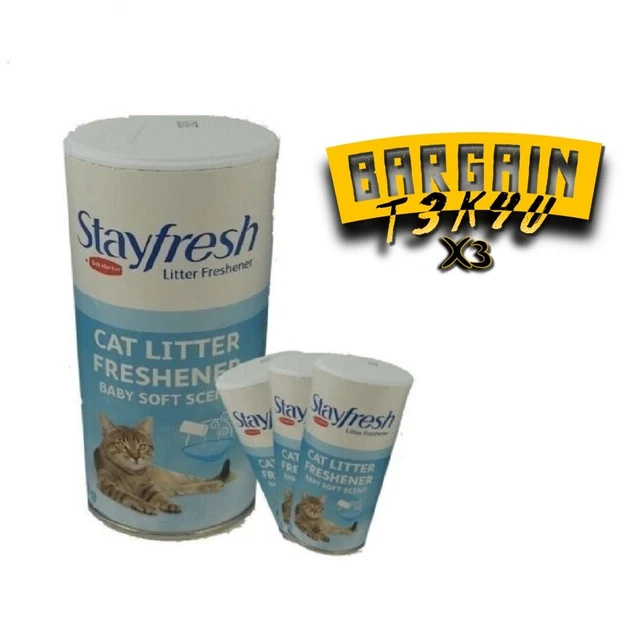 Refrescante de arena para gatos X3 Bob Martin para mantenerse fresco bebé aroma suave aditivo en polvo