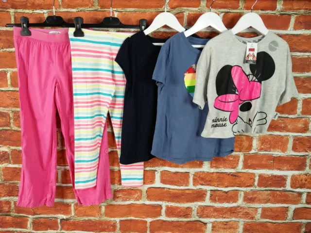 Girls Bundle Age 6-7 Years H&M M&S Gap Disney Minnie Etc Trousers T-Shirts 122Cm