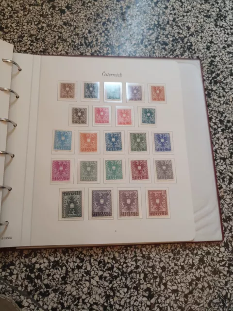 Österreich ab 1949 postfrisch ** im Borek-Album Sammlungsauflösung q270