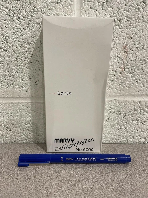 Marvy Calligraphy Pen BLUE 3.5 No.6000 Box Of 12