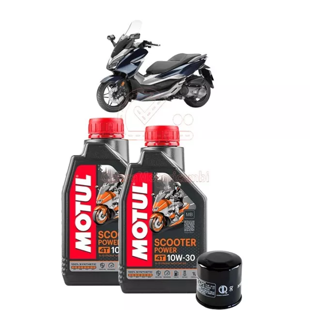 Kit Tagliando HONDA FORZA 300 2018-2021 MOTUL Power 10W30 olio filtro