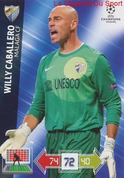 U53 Willy Caballero Malaga Cf Espana Card Champions League Adrenalyn 2013 Panini