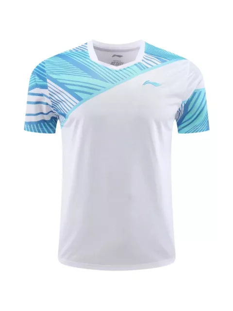 2024 New Li-Ning Men's Sports Tops Badminton Clothes Tennis T-Shirts