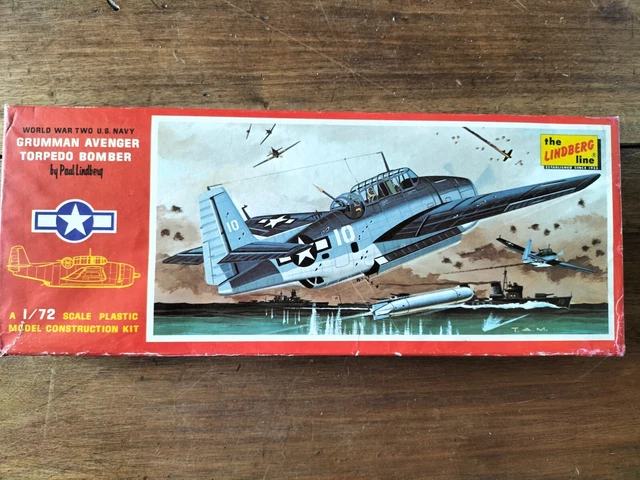 Grumman Tbm Avenger  1/72  Lindberg 1972