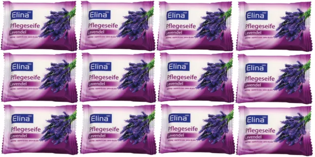 Elina Med Seife Pflegeseife Lavendel 12x 25g einzeln in Folie Verpackt
