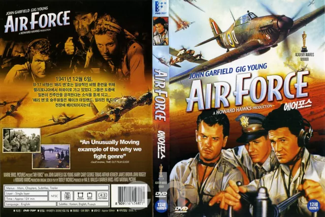 Air Force (1943) - Howard Hawks, John Ridgely, John Garfield  DVD NEW