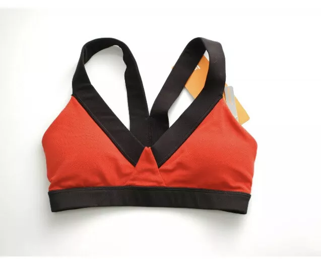 NWT Lucy Sports Bra Racerback Aurora Red / Black Sun Salutation Yoga Size S $59 2