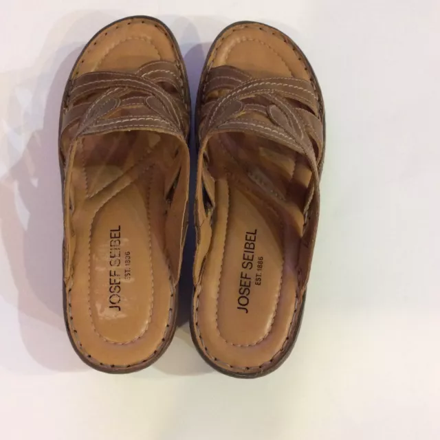 Josef Seibel Catalonia 01 Sandals Size 39 (8-8.5) Brown