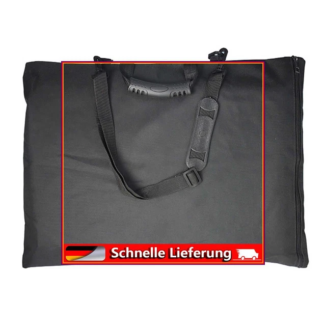 Bolso de Mano Art Portfolio 16x21 pulgadas Negro Grande Estudiante Carpeta de Almacenamiento de Obras de Arte