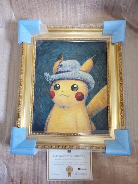 ゴッホピカチュウ　ジクレー　Van Gogh Giclée Pikachu Van Gogh Museum | Van Gogh Giclée, Pikachu,Eevee,Snorlax