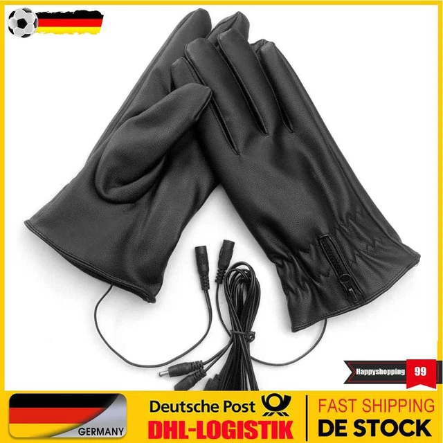 Electric Heating Glove PU Leather Winter Heated Gloves Men Women for Cycling Ski