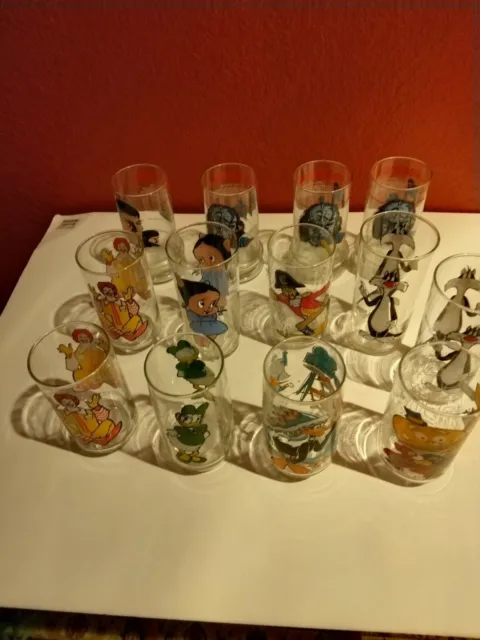 Rare  Vintage Cartoon Promo Glasses