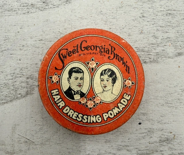 sweet georgia brown hair dressing pomade Vintage 70s 