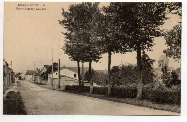 JALONS LES VIGNES - Marne - CPA 51 - la route Epernay Chalons