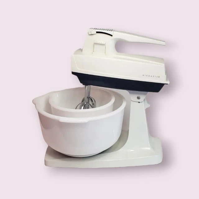 VINTAGE SUNBEAM MIXMASTER Mixer Works, Original Paddles & (2