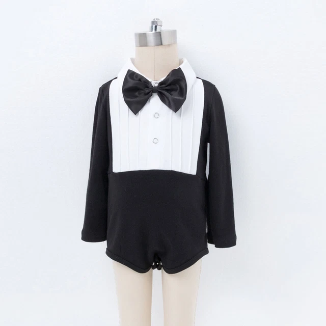 Tuta da gentiluomo neonato bambini neonato body neonato maniche lunghe 4