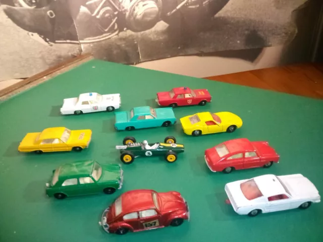 Lot of 10 Vintage Matchbox Lesney cars