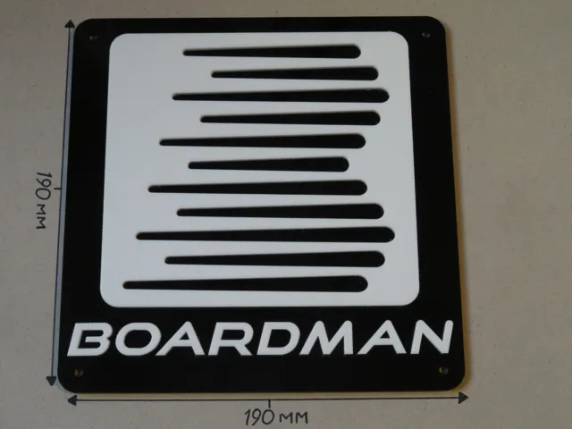 Boardman Bikes, Boardman Cycling, Acrylic Sign: B, White & Black, 190 X 190mm.