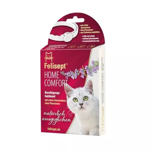 Felisept Home Comfort - Calmant pour chat - Collier D’Apaisement - Anti stres...