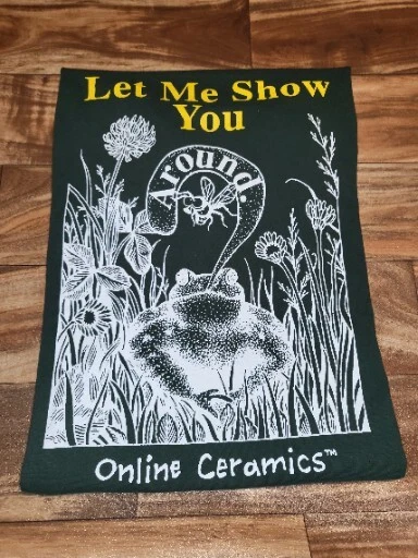 Online Ceramics Rare Let Me Show You Around Nature Frog Green T Shirt Size M/L