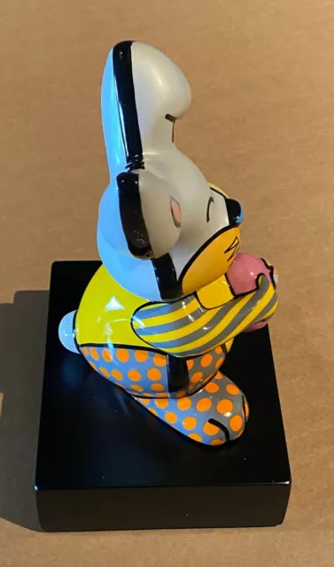 Romero Britto: porcelain sculpture "GREY RABBIT", CoA, new in box, $450 3