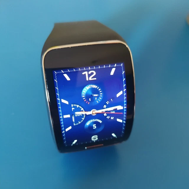 SAMSUNG GALAXY GEAR S SM R750 CURVI AMOLED Smart Watch Nero 3G SIM