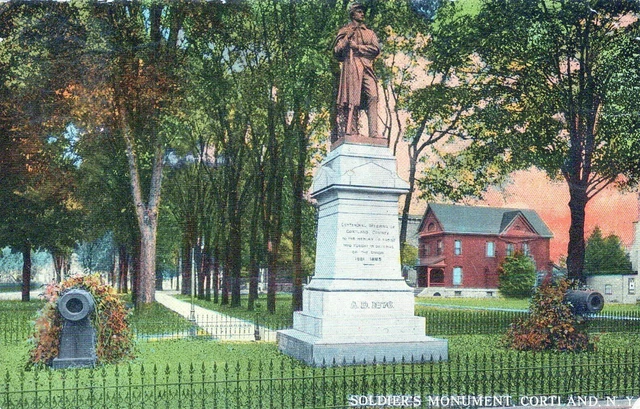 Soldiers Monument Corti And Posted Posted Vintage Divided Back Post Card