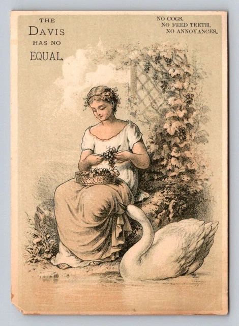 1880 NEW DAVIS Vertical Feed Machine Sewing George KNauss Allentown PA