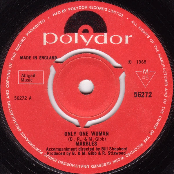 MARBLES ONLY One Woman Used Vinyl Record 7 T12230A 7.96 PicClick