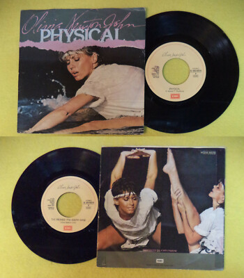 OLIVIA NEWTON-JOHN 7" Let's Get Physical The Promise 1981 VINYL Original UK 
