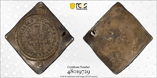 SASA 1621 Silesia Klippe 3 Silver Talers Pcgs Xf Details