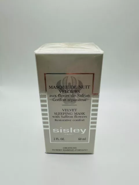 Sisley Paris Velvet Sleeping Mask with Saffron Flowers Face Mask 2 oz Full Size