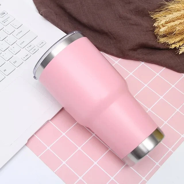 30 Oz Stainless Steel Insulated Tumbler Travel Mug For Hot Cold Coffee With Lid