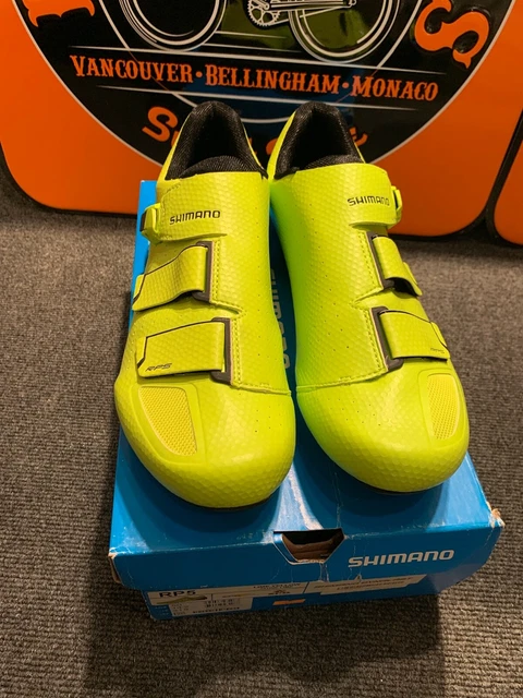 Shimano Rp5 Road Cycling Shoe Spd Spd-Sl Yellow Rrp £109.99 Eu 50 Indoor Cycling