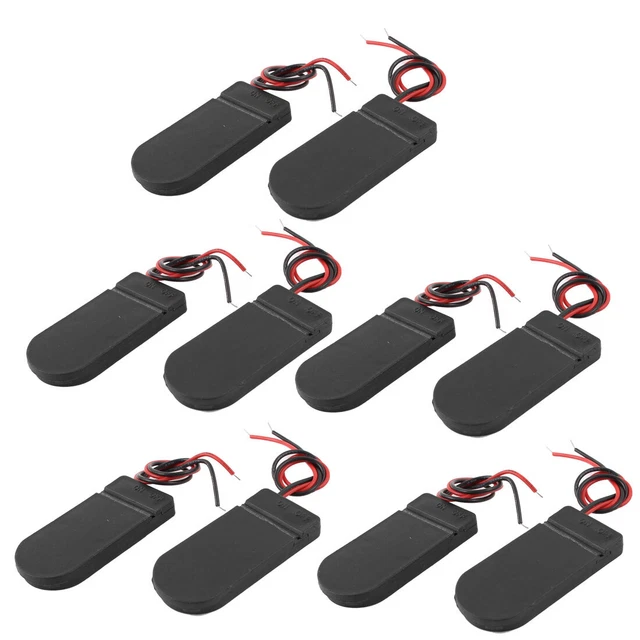 10 PCS DE/HORS Commutateur 2 x 3V CR2032 Cellule Boutons Portepiles pour LED