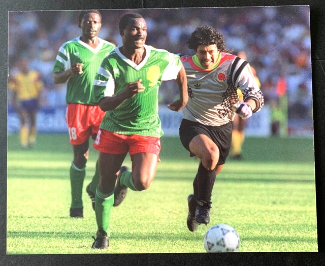 Carte Rookie Roger Milla – Cameroun, Saint-Etienne, MHSC 1987 Foot Collection