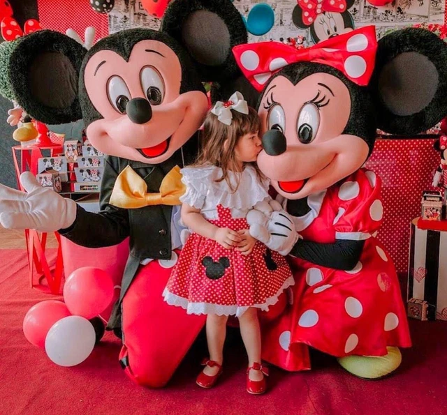 Mickey y Minne mouse mascots, characters, disfraces,birthday, parties, holloween
