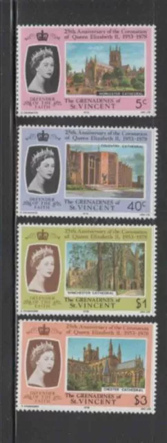 St. Vincent Grenadines #153-156 1978 Qeii Coronation Anniv. Mint Vf Nh O.g