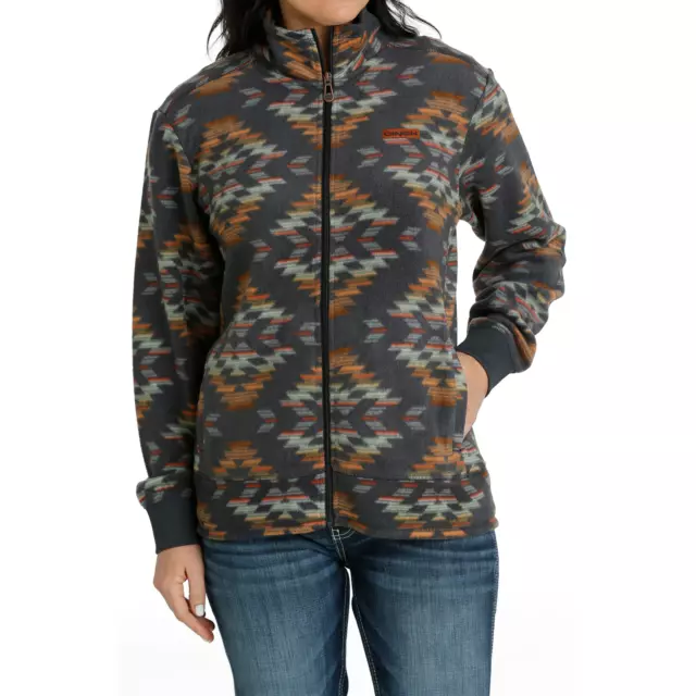 Cinch Ladies Navy Full Zip Fleece Jacket MAJ9894002