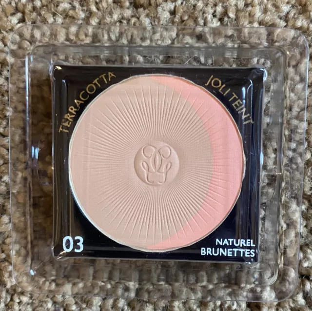 Guerlain Terracota Bonita Tez Saludable Glow Polvo 03 Natural Marrón Relleno