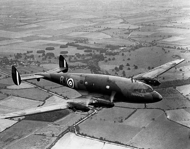 The De Havilland Albatross was a type of military transport plane - Old Photo