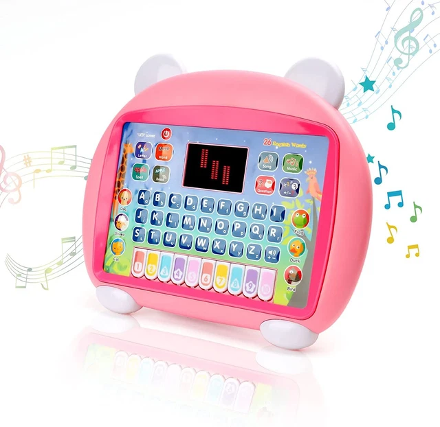 Toddler Tablet for 1-3 Year Old Boys Girls Educational Learning Activities Pink