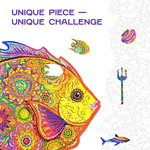 UNIDRAGON Wooden Puzzle Jigsaw, Best Gift for Adults and Children, Unique  [NEW] 2