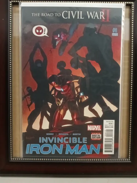Invincible Iron Man #8B Deodato Variant 2nd Printing Nm 2016    Nw156