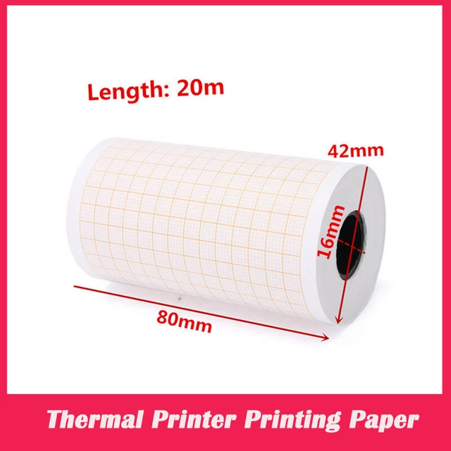 Thermal Printer Printing Paper For ECG EKG Machine Electrocardiograph 80MM*20M