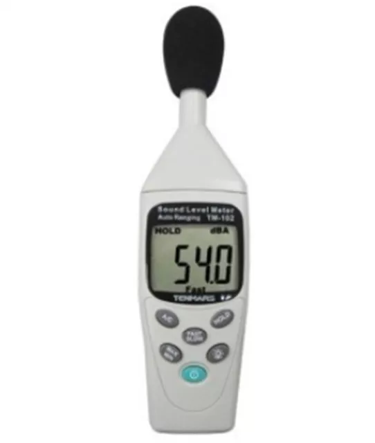 30~130DB Sound Level Noise Meter Lcd Display Tester Digits 3 1/2 Tenmars TM-1 uz