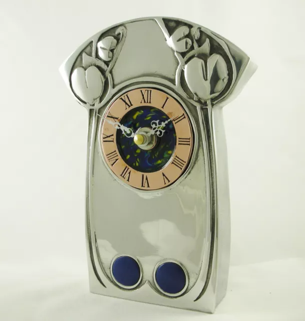 Archibald Knox Pewter Clock Art Nouveau Design | AK4 | Made in England