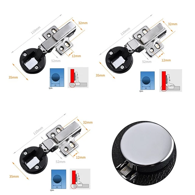 Cerniera Per Cabina Trattore Fiat Landini - Cerniera Vetro Posteriore, Larghezza 80 Mm, Interasse 50 Mm - Foto 11