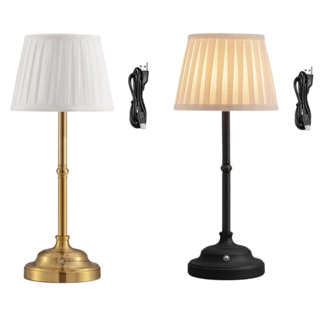 Lampe De Table LED Rechargeable USB – 3 Couleurs, 10 Niveaux De Luminosité – Télécommande – Sans Fil, Portable – Pour Intérieur/extérieur