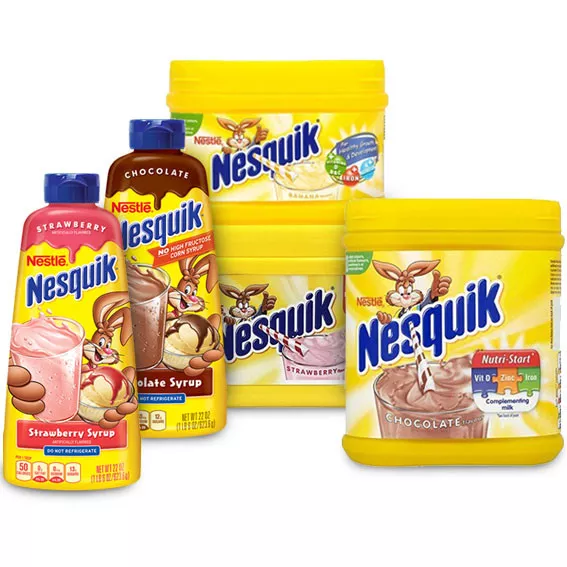 Nesquik milkshake mix  all flavors (variation listing)
